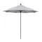 California Umbrella 9' Black Aluminum Market Umbrella, Olefin Navy White Cabana Stripe 194061335734 - alternate 1